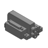 SS0751-F-BASE - Slim Compact Plug-in Manifold Bar Base:D-sub Connector