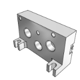 VV5FR5-10-D-PLATE - Non Plug-in Type: Grommet Terminal, DIN Terminal (D-side End Plate Assembly)