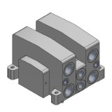 VV801_EX600 BASE - S Kit/Serial Transmission: EX600 Integrated Type (I/O)