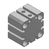 CQS/CDQS-XB24 - Compact Cylinder:Standard Type Double Acting,Single Rod, High Durability