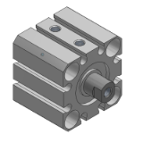 CQSW - Compact Cylinder:Standard Type Double Acting,Double Rod