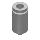 KQ2S - Hex. Socket Head Male Connector (Gasket Seal)