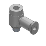 KQ2VS (Inch) - Hexagon Socket Head Universal Male Elbow (Gasket Seal)
