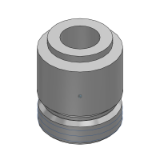 KQ2S - Hex. Socket Head Male Connector (Gasket Seal)