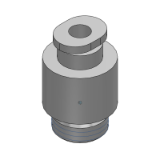 KQ2S - Hex. Socket Head Male Connector (Face Seal)