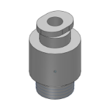 KQ2S - Hexagon Socket Head Male Connector (Face Seal)