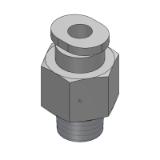 KQ2H (Inch) - Male Connector (Face Seal)