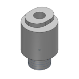 KQ2S (Inch) - Hexagon Socket Head Male Connector (Face Seal)