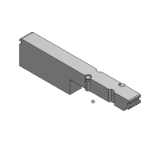 SS0700-10A-3 - Base barra manifold sottile e compatta Plug-in: Assieme piastra di otturazione