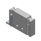 SS0700-10A-2 - Base barra manifold Attacchi su corpo plug-lead: Assieme piastra di otturazione