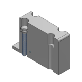 SS0700-10A-5 - Base barra manifold montata su base plug-lead: Assieme piastra di otturazione