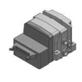 SS0750-P-BASE - Manifold plug-in a base modulare: Cavo flat ribbon