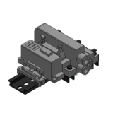 SS0751-S-BASE - Base barra manifold sottile e compatta plug-in: Sistema di trasmissione seriale di tipo Gateway EX510