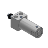 CG1R-Z 10/11 - Druckluftzylinder/Ausführung für Direktmontage: doppeltwirkend, einseitige Kolbenstange/Reinraumserie