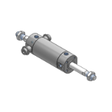 CG1KW/CDG1KW - Druckluftzylinder, verdrehgesichert: doppeltwirkend, durchgehende Kolbenstange