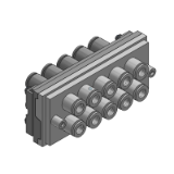 KDM (Pulgadas) - Multiconector rectangular en pulgadas