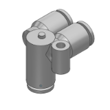 KGLU (Codo tubo-tubo doble) - Conexión instantánea de acero inoxidable / Codo tubo-tubo doble