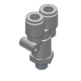 KGU (Y reducción tubo) - Conexión instantánea de acero inoxidable / Y tubo-tubo macho