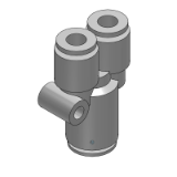 KGU (Y tubo-tubo-macho) - Conexión instantánea de acero inoxidable / Y cuádruple reducción de tubo
