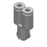 KJU Y reducción tubo - Conexión instantánea en miniatura KJU Y reducción tubo