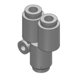 KJU Y reducción tubo - Conexión instantánea en miniatura KJU Y reducción tubo