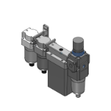 IDG_UNIT-X017 - Sécheur d'air à membrane modèle unitaire : Avec filtre-régulateur micronique (Série AWD)